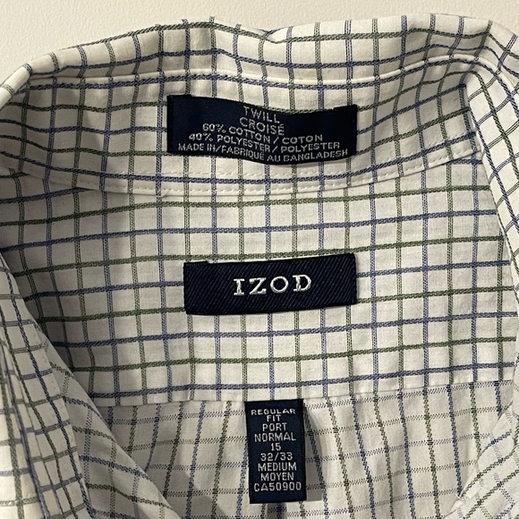 Izod dress shirt regular fit, Medium - Picture 2 of 3